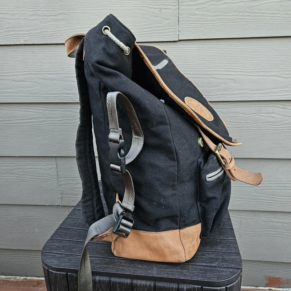 Baseballism Glove Leather Players Backpack Bag Black Brown Leather Sports Bag